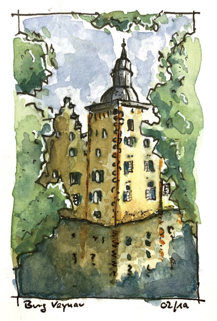 Burg Veynau Skizze
