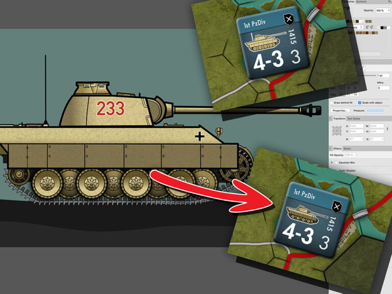Panther Tank Illustration